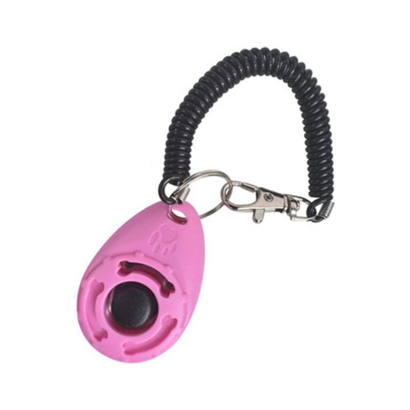 Dog Training Clicker Pet Cat Dog Click Trainer Various Style Aid Adjustable Wriststrap Sound Key Chain Dog Repeller Pet Product