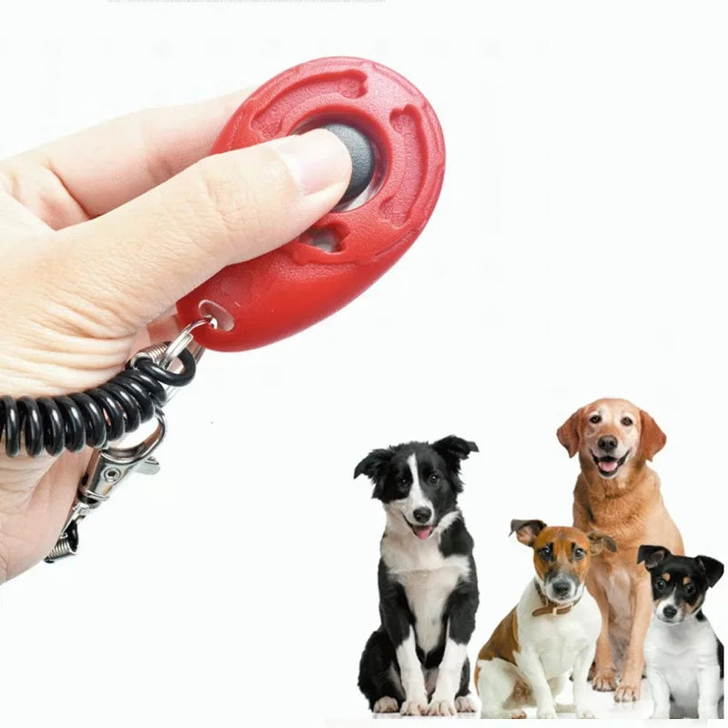 Dog Training Clicker Pet Cat Dog Click Trainer Various Style Aid Adjustable Wriststrap Sound Key Chain Dog Repeller Pet Product