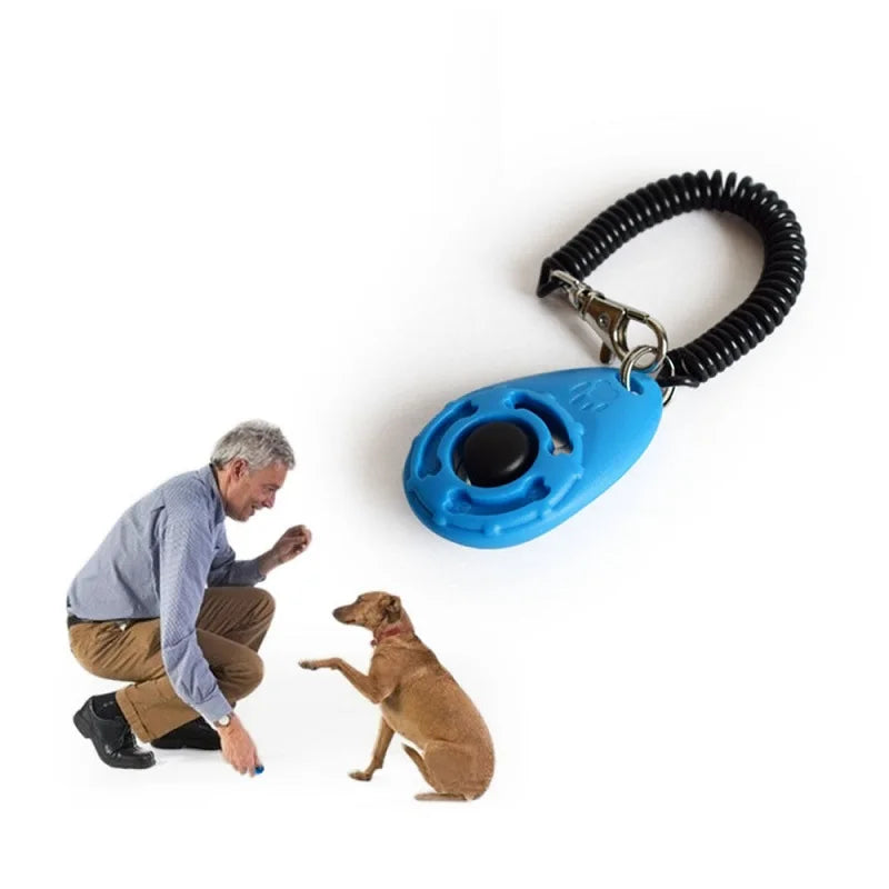 Dog Training Clicker Pet Cat Dog Click Trainer Various Style Aid Adjustable Wriststrap Sound Key Chain Dog Repeller Pet Product